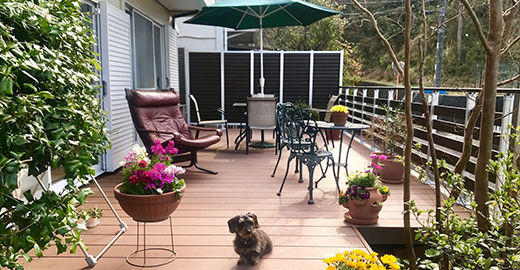 ウッドデッキの設置